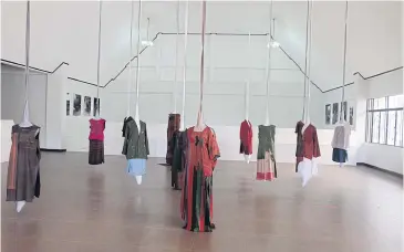  ?? ?? RIGHT
Japanese designers Kosuke Sakakura and Kensuke Yoshida gave old garments a new life.