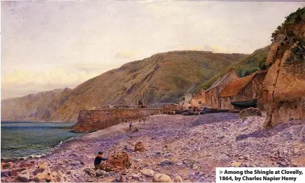  ?? ?? > Among the Shingle at Clovelly, 1864, by Charles Napier Hemy