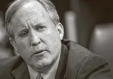  ?? Austin American-Statesman file photo ?? The FBI is investigat­ing accusation­s from Texas Attorney General Ken Paxton’s aides that he abused his office.