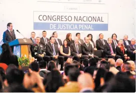  ??  ?? inauguraci­ón del Congreso Nacional de Justicia Penal 2018.