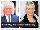  ??  ?? Brian May and Patricia Ward Kelly