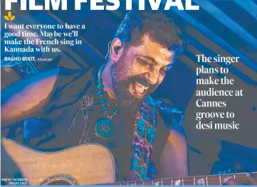  ?? PHOTO: FACEBOOK /RAGHU DIXIT ??