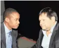  ??  ?? DUDUZANE Zuma and Ajay Gupta