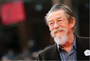  ?? VITTORIO ZUNINO CELOTTO/GETTY IMAGES FILE PHOTO ?? British actor John Hurt was the son of an Anglican vicar, but discovered as a youth that he “didn’t go for God.”