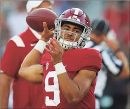  ?? Kevin C. Cox / Getty Images ?? Heisman Trophy hopeful Bryce Young and No. 1 Alabama host No. 12 Ole Miss on Saturday.