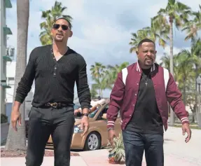  ?? BEN ROTHSTEIN ?? Mike (Will Smith, left) and Marcus (Martin Lawrence) are longtime Miami partners weighing their futures as cops in “Bad Boys for Life.”