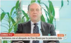  ??  ?? El alférez Moeckel, ayer en Canal Sur radio. A la izda. en Antena 3. Abajo, Fran y Cayetano Rivera, Pantoja y Kiko Rivera