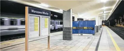  ??  ?? Stacja Warszawa Włochy wciąż bez przejścia podziemneg­o