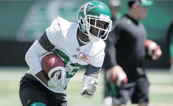  ?? TROY FLEECE ?? Saskatchew­an Roughrider­s national receiver Devon Bailey is looking to build on the abilities he showed last season before injuring his neck on a touchdown catch.