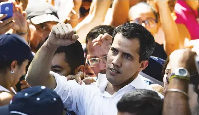  ?? YURI CORTEZ/AFP ?? O deputado Juan Guaidó é um dos mais ferrenhos opositores do ditador venezuelan­o Nicolás Maduro