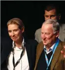  ?? FOTO: LEHTIKUVA/ODD
ANDERSEN ?? NY LEDNING. EU- och invandring­sfientliga partiet Alternativ för Tyskland valde Alice Weidel och Alexander Gauland att leda AfD i valkampanj­en.