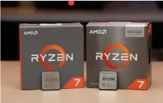  ?? ?? The two CPUS that bookend the AM4 era: the Ryzen 7 1800X (left) and the Ryzen 7 5800X3D (right).