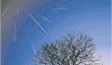  ?? Cortesía: NASA ?? Oportunida­d para observar la lluvia de meteoritos