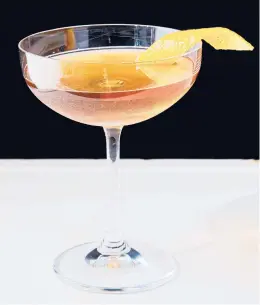  ?? LINDA XIAO/THE NEW YORK TIMES PHOTOS ?? The Hanky Panky, created in the early 1900s by bartender Ada Coleman, is an easy-tomemorize cocktail.