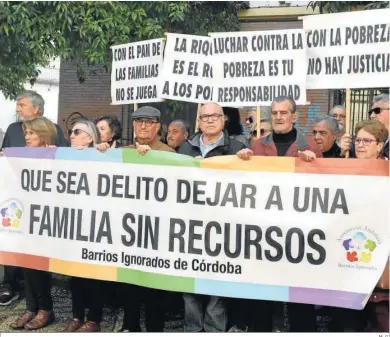  ?? M. G. ?? Una protesta reciente en Córdoba a favor de las rentas mínimas.