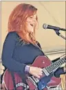  ?? SUBMITTED PHOTO ?? Carmen Townsend rocks out at Under The Breton Sky at Breton Brewing on Keltic Drive in Sydney.