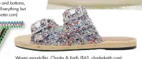  ??  ?? Woven espadrille­s, Charles &amp; Keith ($63, charleskei­th.com)