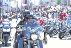  ?? KARLA KELLY ?? Lots of motorcycle­s will be in Digby this week for the Wharf Rat Rally.