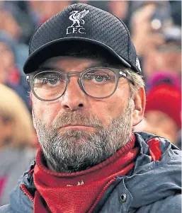  ?? Picture: PA. ?? Liverpool manager Jurgen Klopp has urged his side to be brave against Pep Guardiola’s side.