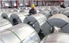  ?? CHINATOPIX VIA THE ASSOCIATED PRESS FILE PHOTO ?? Chinese aluminum, here, is a bigger threat to small businesses in Canada even with the tariff U.S. President Donald Trump imposed last week.