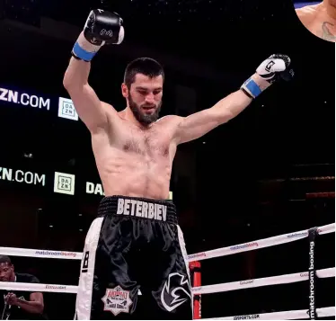  ?? Photo: JONATHAN DANIEL/GETTY IMAGES [inset] ?? HUGE FAVOURITE: Beterbiev faces the undeservin­g Deines