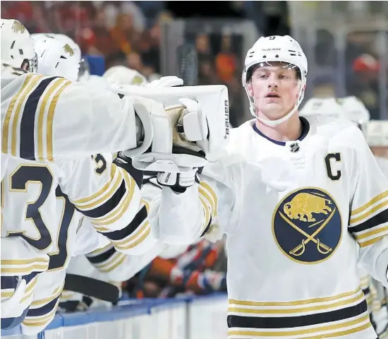  ?? PHOTO D’ARCHIVES AFP ?? L’attaquant Jack Eichel a donné la victoire aux Sabres de Buffalo face aux Blue Jackets de Columbus hier après-midi.