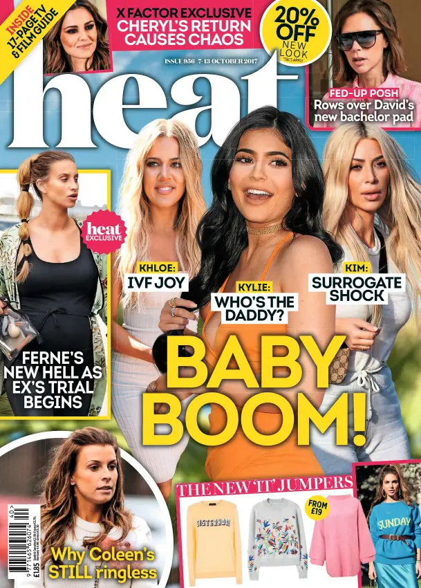  ??  ?? KIM: SURROGATE SHOCK WHO’S THE DADDY? KYLIE: KHLOE: IVF JOY