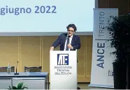  ?? ?? Assemblea
Il presidente di Ance Trentino Andrea Basso, riconferma­to alla guida dell’Associazio ne ieri al Mart