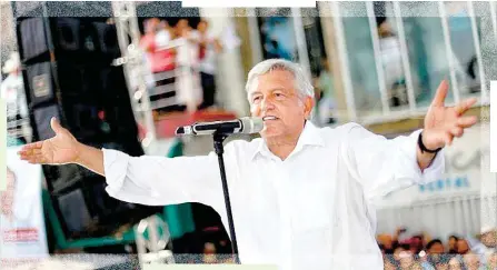  ??  ?? Andrés Manuel López obrador es ahora el presidente legal y legítimo de México.