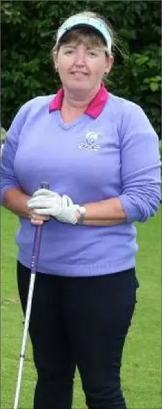  ??  ?? Susan Corcoran was the Class A winner in last Wednesday’s ladies competitio­n at Ardee.