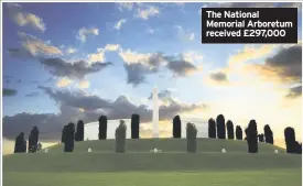  ??  ?? The National Memorial Arboretum received £297,000