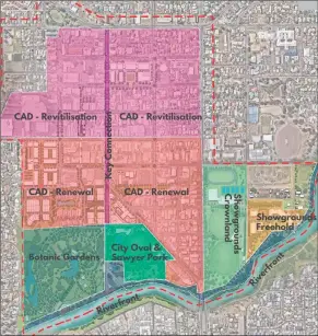  ??  ?? WORKING GROUPS: Planning for Horsham Rural City Council’s ‘City to River Riverfront Activation Plan’ will be broken into sub-precincts.