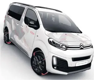  ??  ?? New look the latest Citroen’s Space Tourer 4x4 Concept