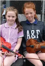  ??  ?? Elizabeth Sharkey and Molly Maguire Clogherhea­d at the Fleadh