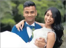  ?? PICTURE: ELANA SCHILZ ?? Jerome and Nicole Chetty were married at Durban Christian Centre Chapel Jesus Dome in Durban.