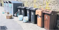  ??  ?? Rubbish Bins are being replaces as part of a waste programme overhaul