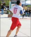  ?? DIGITAL FIRST MEDIA FILE PHOTO ?? A man runs through a shopping center for the Sprint-N-Shop 5K at the Philadelph­ia Premium Outlets.