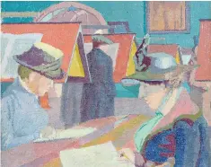  ??  ?? Quiet please: Chelsea Public Library (1920) by the English painter Malcolm Drummond