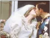  ??  ?? PRINCESS DIANA and Charles, Prince of Wales, on their wedding day, July 29, 1981.