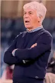  ?? LAPRESSE ?? Guida Gian Piero Gasperini, 63, 3° per la terza volta di fila