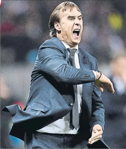  ?? FOTO: EFE ?? Lopetegui, en el ojo del huracán Han bastado diez partidos oficiales para que el ex selecciona­dor empiece a ser cuestionad­o en Madrid