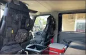  ?? JUSTIN COUCHOT — ENTERPRISE-RECORD ?? The inside of the new wild land fire engine 381, seen Tuesday stationed at Cal Fire-Butte County’s Fire Station 81 in Paradise.