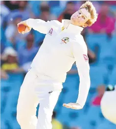  ??  ?? In this file photo taken on Jan 07, Australia’s Steve Smith sends a delivery to England on the fourth day of the fifth Ashes cricket Test match at the SCG in Sydney. — AFP photo