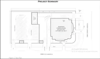  ?? ?? A site plan of the building proposed for constructi­on