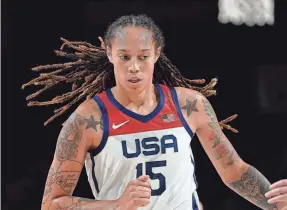  ?? ERIC GAY/AP ?? Brittney Griner played for the USA in last year’s Summer Olympics in Japan.