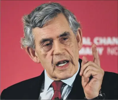  ?? PICTURE: GETTY IMAGES ?? FORMER PM: Gordon Brown said ministers must set out a joint plan agreed with the devolved government­s and metro mayors.