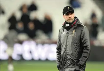  ?? DAVID KLEIN Reuters ?? WITH Manchester City above Liverpool for the first time since 8 December, the pressure is firmly on Jurgen Klopp’s team. |