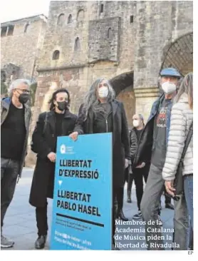  ?? EP ?? Miembros de la Academia Catalana de Música piden la libertad de Rivadulla