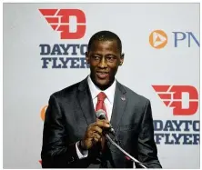  ?? DAVID JABLONSKI / STAFF ?? Flyers coach Anthony Grant says the nonconfere­nce schedule “will challenge us. You have a variety of styles of play and competitiv­e teams that will be a measuring stick.”