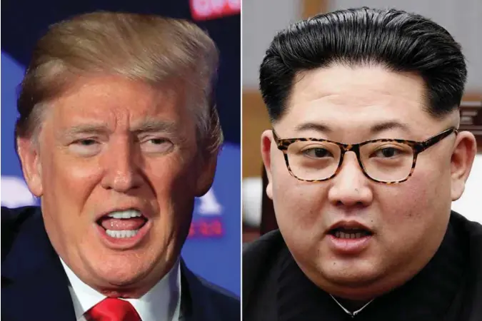  ?? MANUEL BALCE CENETA/SCANPIX/AP/REUTERS ?? Toppmøtet mellom USAs president Donald Trump og Nord-Koreas leder Kim Jong-un kan ryke dersom USA krever full nordkorean­sk atomnedrus­tning, sa Nord-Koreas viseutenri­ksminister i går.